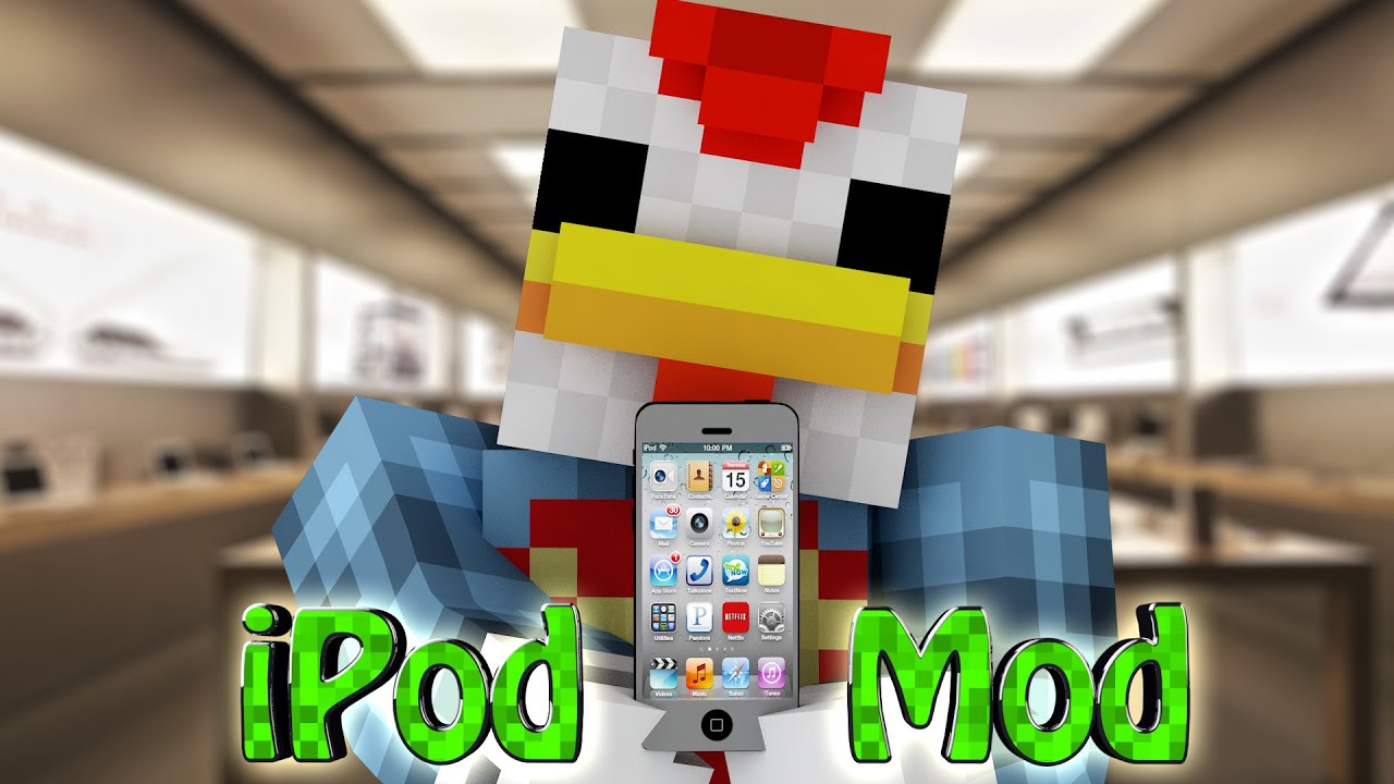 Minecraft iPhone Mod  Showcase EyePod iPhone App s  