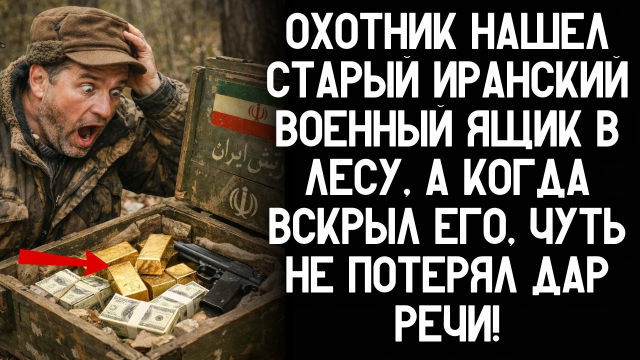 Охотник нашел старый иранский военный ящик в лесу, а когда вскрыл его, чуть не потерял дар речи!