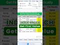 Get First Value Automatically in Excel #exceltips #exceltricks #explore