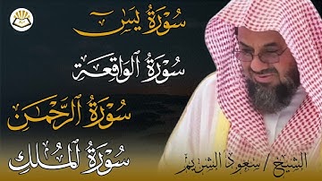 تلاوة خاشعة سورة يس والملك والرحمن والواقعة  الشيخ مسعود الشريم saud shuraim