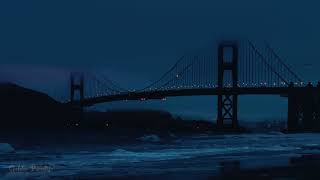 Golden Gate Bridge Night Time Ocean Wave screenshot 3