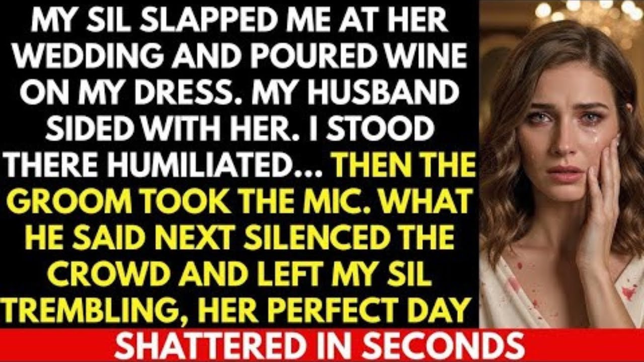 My SIL Slapped And Humiliated Me At Her Wedding, My Husband Sided Her Until The Groom Took Mic And..