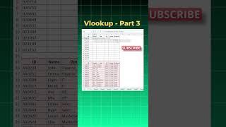 The VLOOKUP tutorial Hack | Part 3