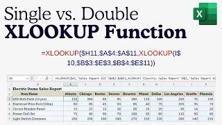 Enhance Xlookup Skill  Single And Double Xlookup Use Case In Excel