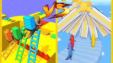 Ladder Race Vs Wacky Run : Gameplay Walkthrough - Level 1-9999 All Level (iOS, Android) #1