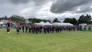 Massed Pipes and Drums at Loanhead Gala