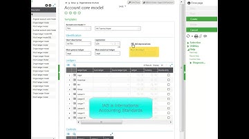 Sage X3 - How to Define an Account Core Model