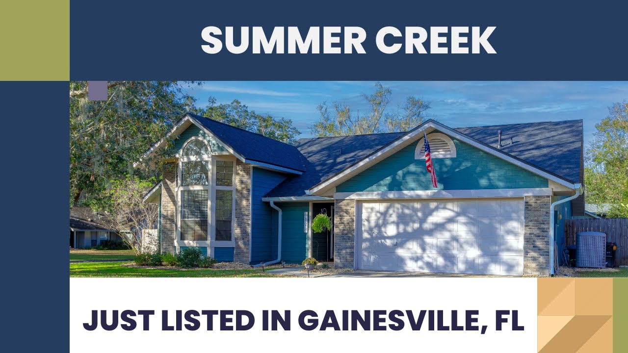 Just Listed Summer Creek Gainesville FL YouTube