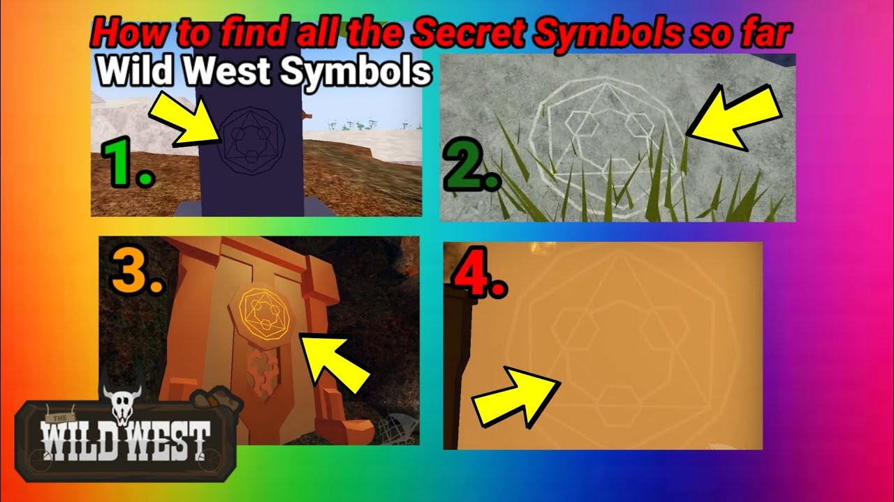 How to find all the Symbols so far⚛️Roblox Wild West 🏜️ All Symbol