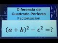 DIFERENCIA DE CUADRADOS PERFECTOS/FACTORIZACIÓN CON EJEMPLOS