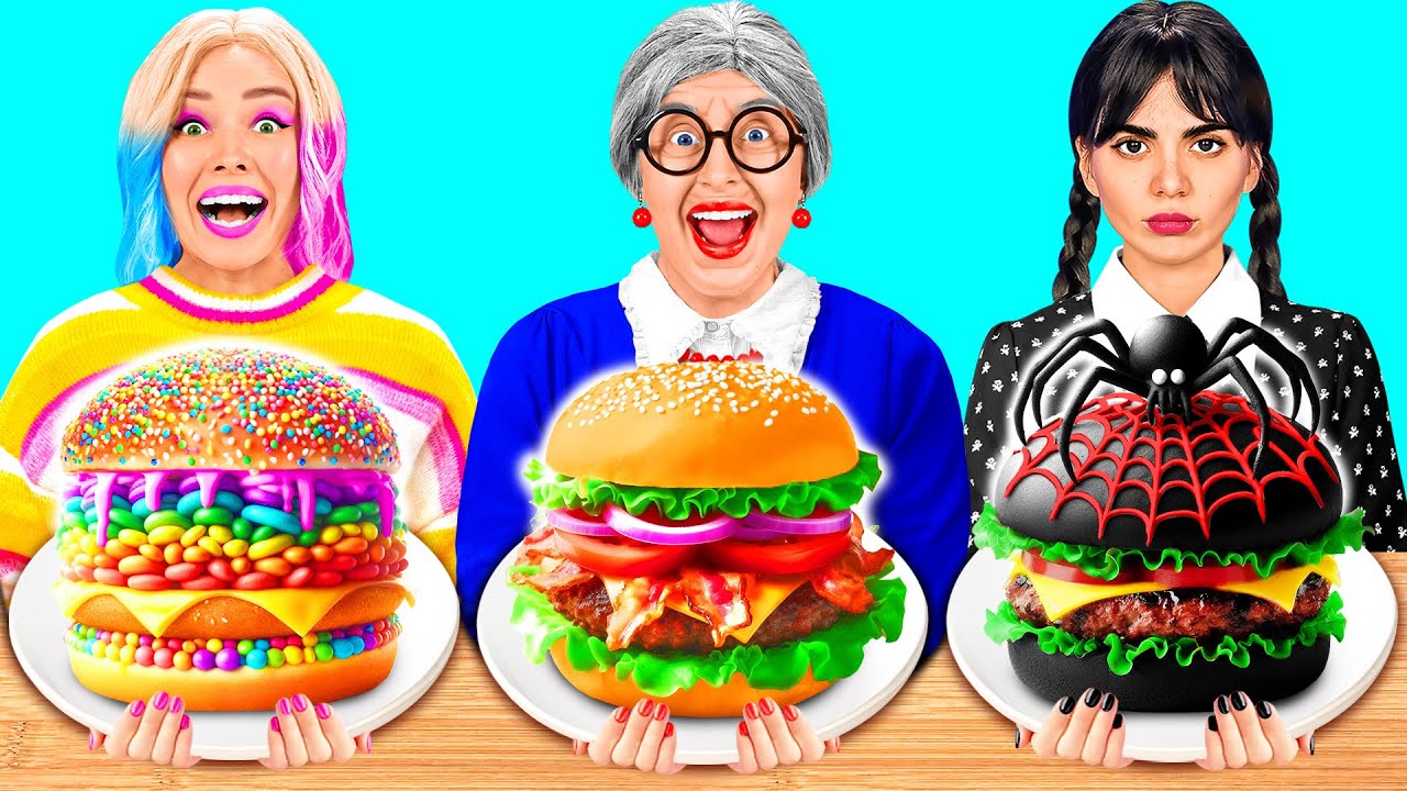 Кулинарный Челлендж: Уэнсдей Против Бабушки | Смешные Ситуации и Неудачи от Fun Challenge