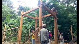 CARA MENDIRIKAN JOGLO KUNO DENGAN BENAR 20cm full video
