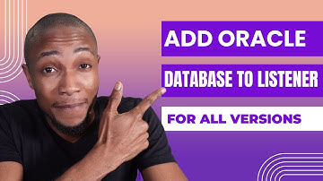 How to Add oracle database to listener using GUI