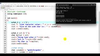 99c Programmer Wchar t Type  Practice