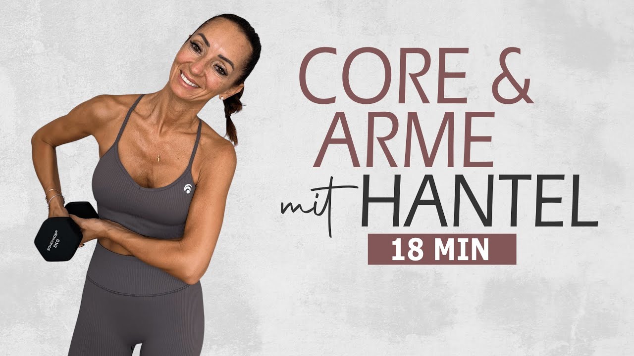 18 MIN CORE & ARME MIT HANTEL / Effektives All Standing Workout im Stehen | Katja Seifried