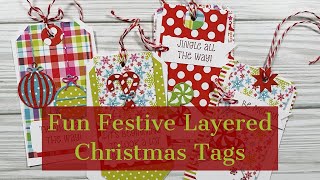 Fun Festive Layered Christmas Tags
