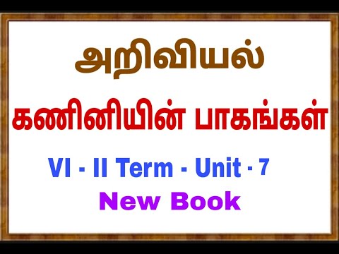 6th Science - New Book - 2nd Term - Unit 7 - கணினியின் பாகங்கள்