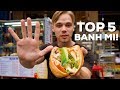 TOP 5 Most DELICIOUS Banh Mi for 1$! - Street Food Guide in Saigon!