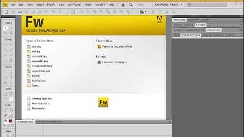 Fireworks CS4 Common Libraries Tutorial and Simple Graphics Creation