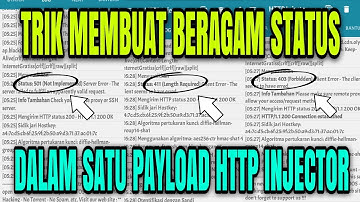 TRIK MEMBUAT PAYLOAD BERAGAM STATUS DI HTTP INJECTOR (AXIS HITZ)