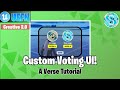 Tutorial voting uis using verse for uefnfortnite creative 20