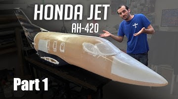 Building a Giant RC HONDA JET AH-420 full composite, Part 1