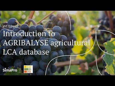 Webinar | Introduction to AGRIBALYSE agricultural LCA database - available for SimaPro