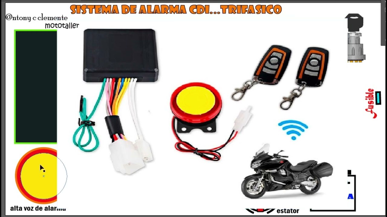 COMO INTALAR ALARMA A MI MOTO #electricidad #motos #ALARMA #SISTEMA ...