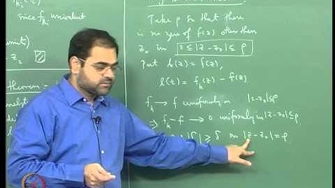 Mod-02 Lec-05 Local Constancy of Multiplicities of Assumed Values