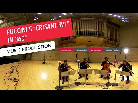 360 Video Performance: Puccini’s ‘Crisantemi’ | String Quartet | Ambisonics | VR | Berklee Part 7/7