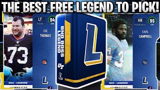 THE BEST FREE LEGEND TO PICK WHICH FREE LEGEND TO CHOOSE MADDEN 23 ULTIMATE TEAM