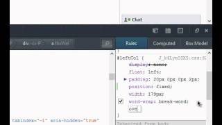 Make left sidebar of facebook to be static while scrolling [CSS]