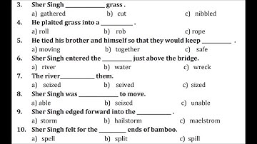 Listening Exercise : Class 9th, English