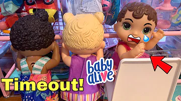 Baby Alive Zoe gets Time out! 😡