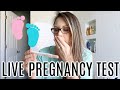 👶FINDING OUT I’M PREGNANT & TELLING MY HUSBAND! LIVE PREGNANCY TEST | BABY #6