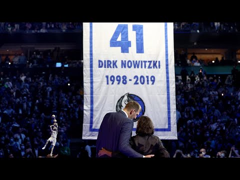 Dirk Nowitzki's Mavericks Jersey Retirement #41Forever