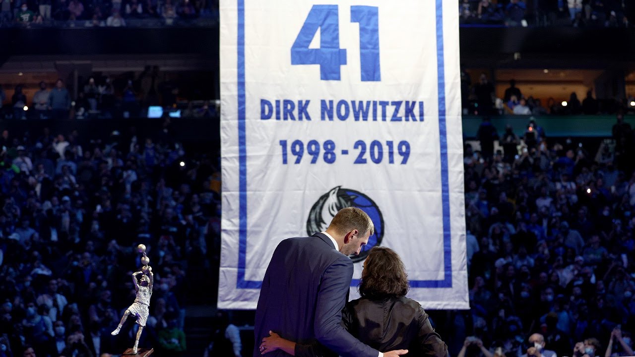 Dirk Nowitzki's number 41 jersey to be retired by Dallas Mavericks