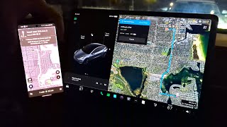 How to use Tesla Screen for Uber Driver GPS Navigation