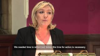 Marine Le Pen  Full Address and Q&A (English Subtitles)