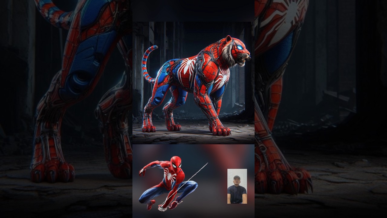 superheroes but tiger #avengers #superhero #ironman #cartoon #marvel #deadpool #spiderman #hulk