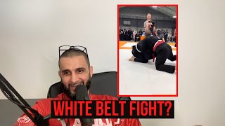 Two white belts go at it | Match commentating