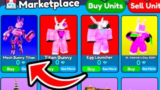 I SOLD Mech Bunny Titan and Titan Bunny Man and Egg Launcher FOR 0 GEMS 💎 |  Toilet Tower Defense