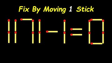 Mind-Blowing Matchstick Puzzle – Move 1 Stick to Win!