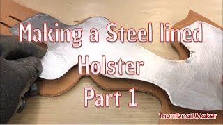 Making the Eastwood steel lined Walk n Draw Rig Pt 1, PDF pattern at www.londonjacksleather.com