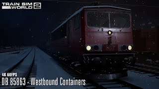 DB 85863 - Westbound Containers - Hauptstrecke München - Augsburg - BR 155 - Train Sim World 2