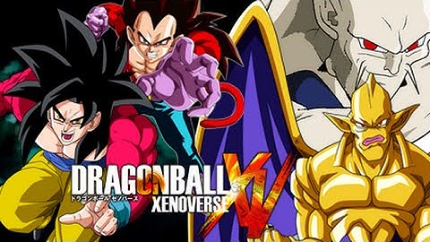 Dragon Ball Xenoverse : SSJ4 Goku & Vegeta VS Omega Shenron & Nouva Shenron