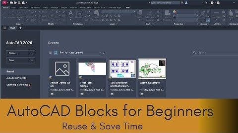 AutoCAD Blocks for Beginners