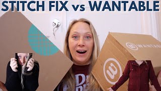 Stitch Fix vs Wantable | Which clothing subscription sent the best outfits? | Review and Try On!!