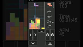Tetris game demo screenshot 5
