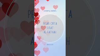 PESAN CINTA SURAT AL- FATIHAH ||SYAIFUL KARIM  #shorts #kesadaran #islam